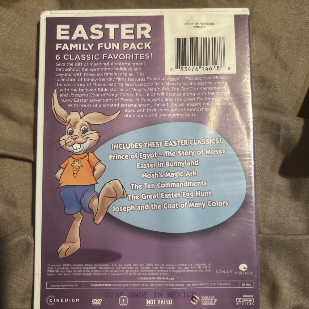 Easter Family Fun Pack - 6 Classic Favorites (DVD, 2015) New - Picture 2 of 2